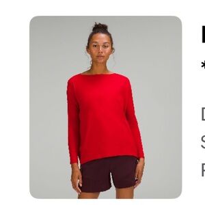 Lululemon Athletica back in action long sleeve Top